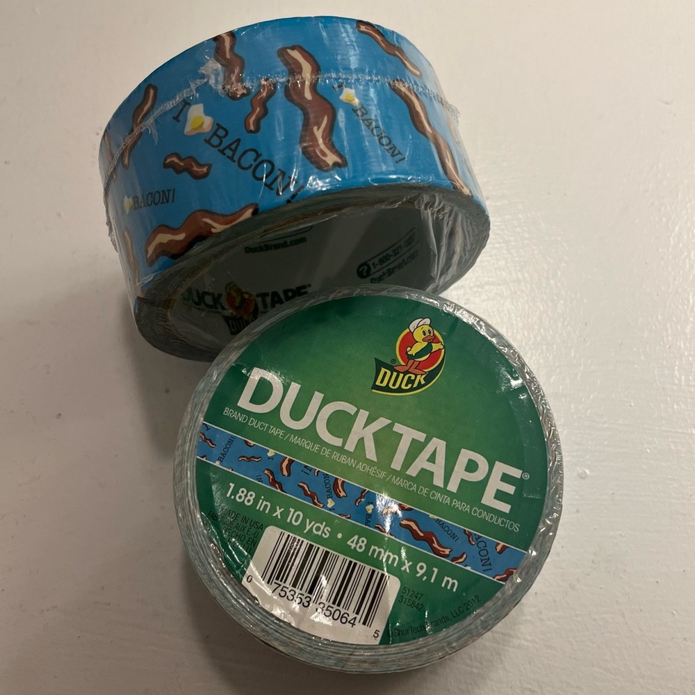 I Love Bacon Blue Duct Tape